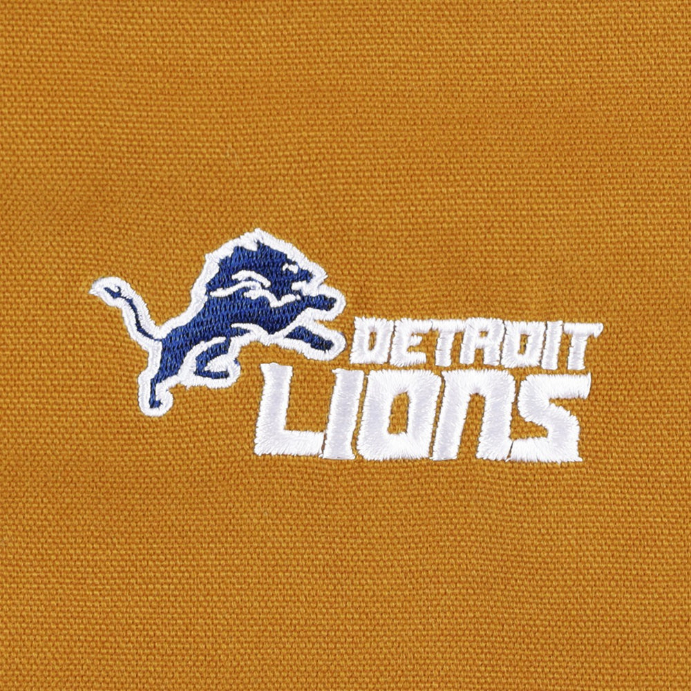 Detroit Lions Dunbrooke Big & Tall Dakota Canvas Hoodie Full-Zip Jacket Tan