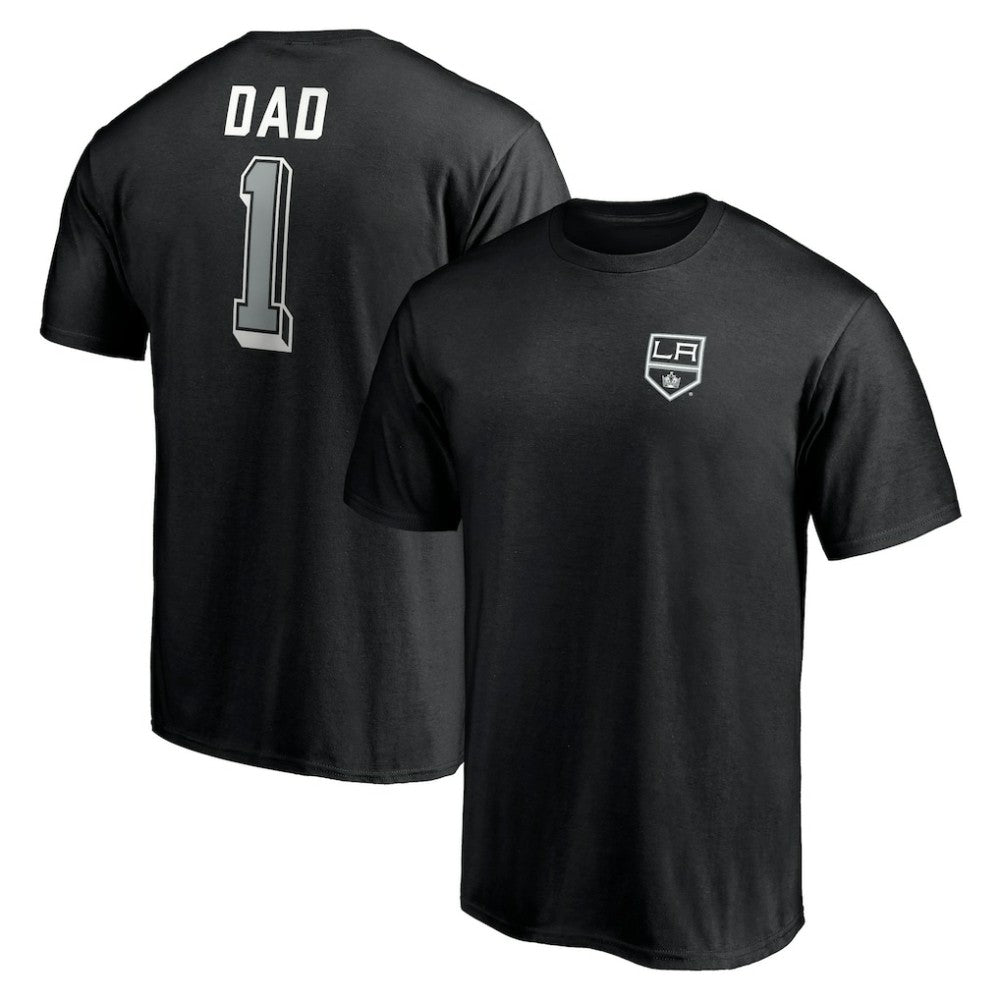 NHL Los Angeles Kings Number One Dad Logo T-Shirt - Black