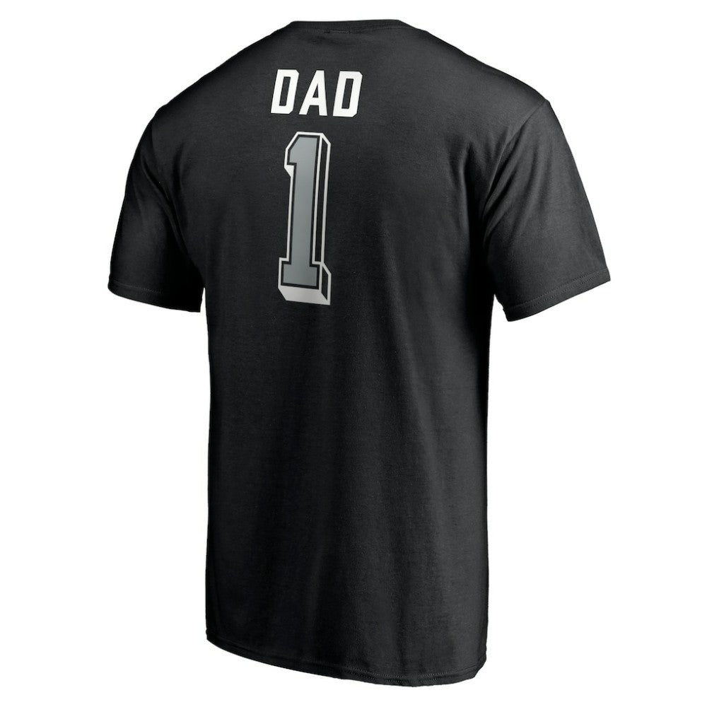 NHL Los Angeles Kings Number One Dad Logo T-Shirt - Black