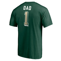 NHL Minnesota Wild Number One Dad Logo T-Shirt - Green