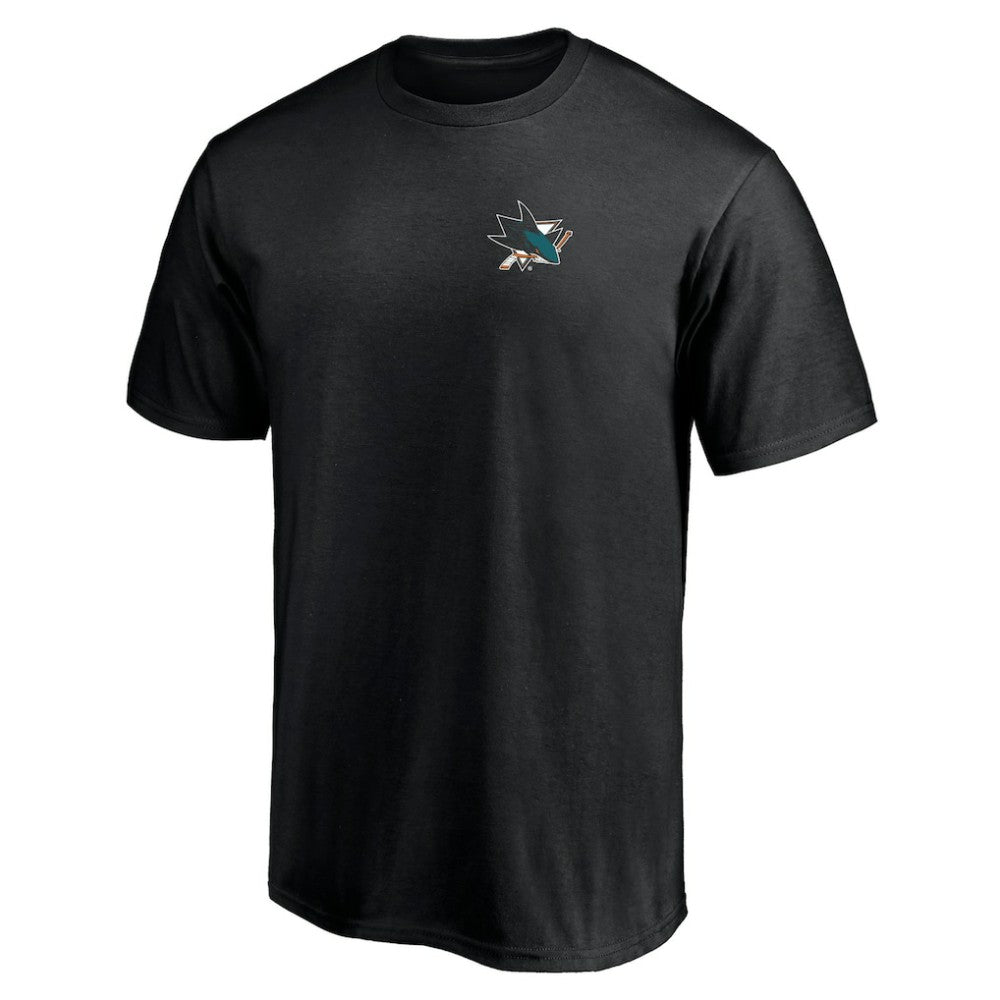 NHL San Jose Sharks Number One Dad Logo T-Shirt - Black