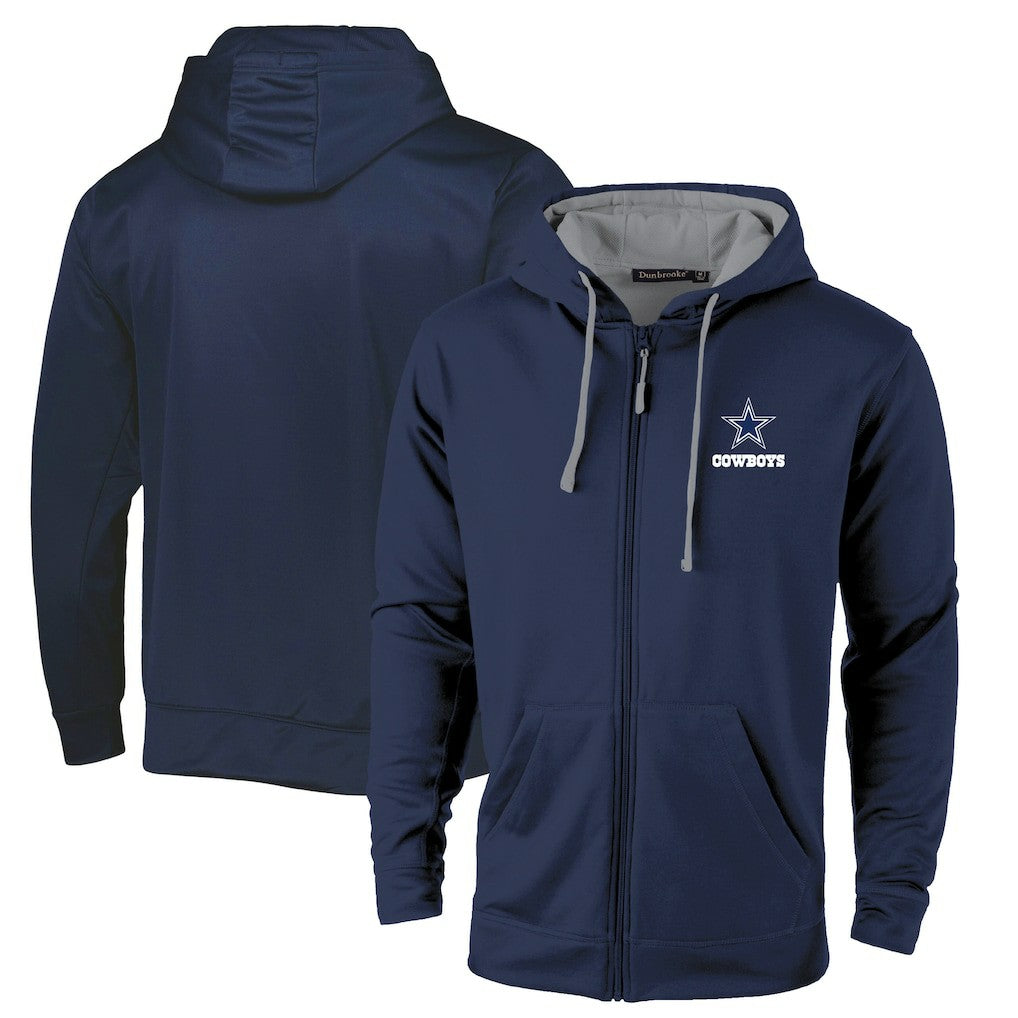 Dallas Cowboys Dunbrooke Apprentice Full-Zip Hoodie Navy/Gray