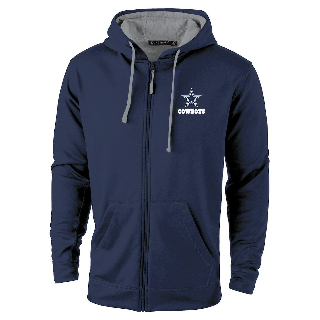 Dallas Cowboys Dunbrooke Apprentice Full-Zip Hoodie Navy/Gray