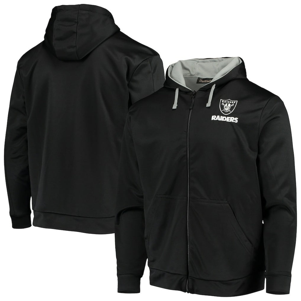 Las Vegas Raiders Dunbrooke Apprentice Full-Zip Hoodie Black/Gray