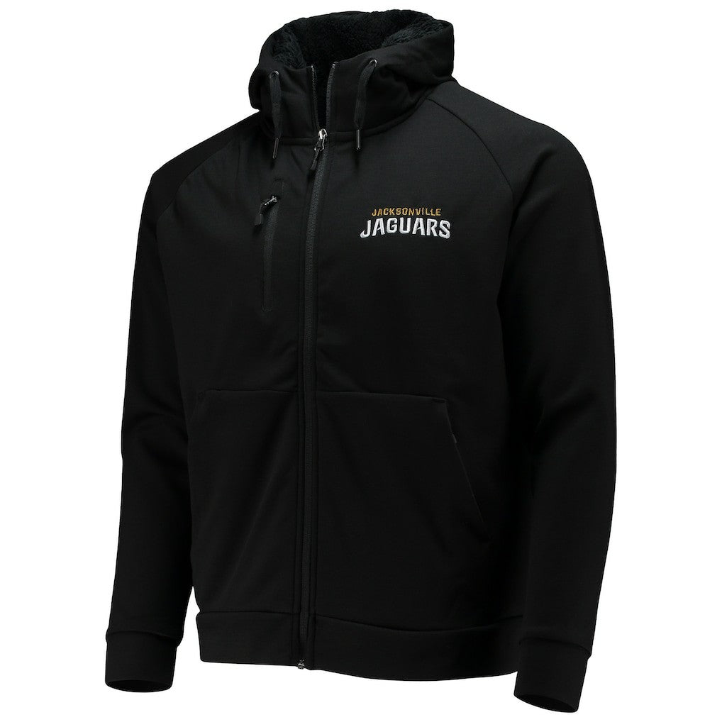 Jacksonville Jaguars Dunbrooke Shag Tri-Blend Full-Zip Raglan Hoodie Black