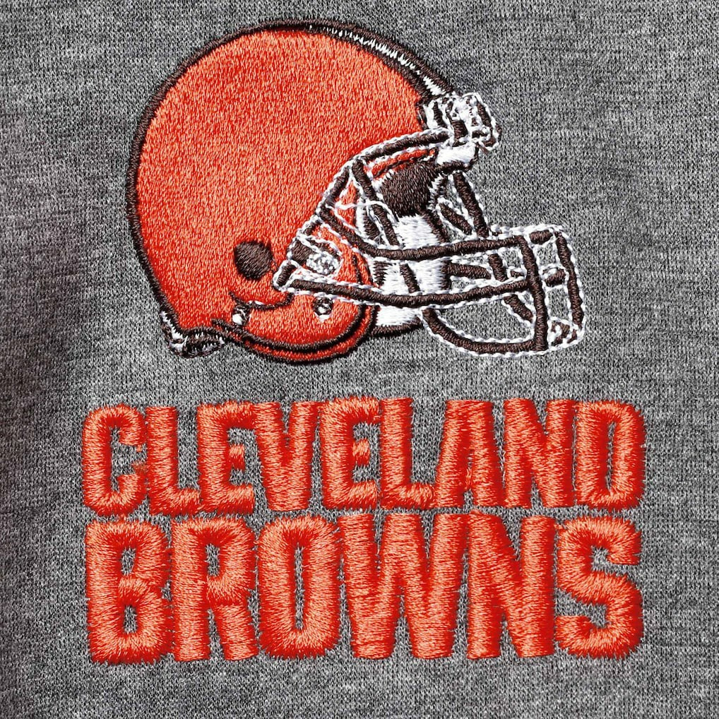 Cleveland Browns Dunbrooke Shag Tri-Blend Full-Zip Raglan Hoodie Charcoal