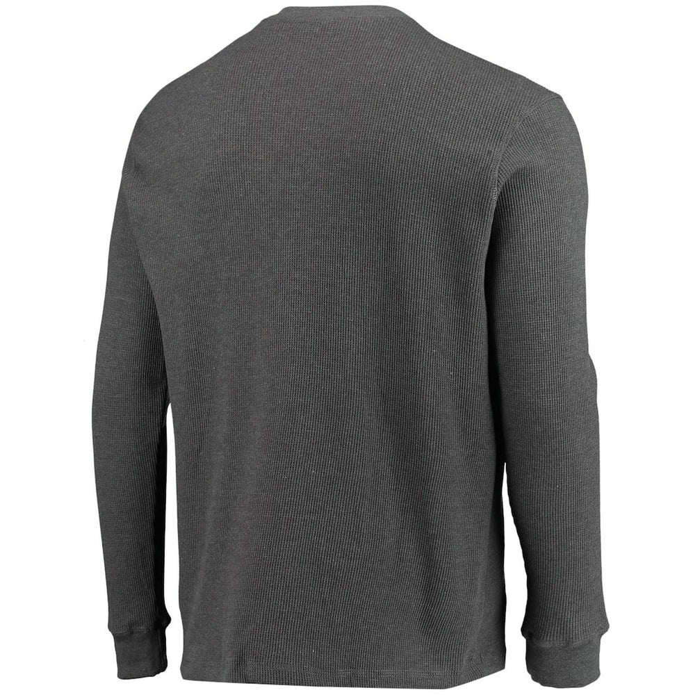 Chicago Bears Dunbrooke Logo Maverick Thermal Henley Long Sleeve T-Shirt Heathered Gray