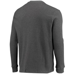 Chicago Bears Dunbrooke Logo Maverick Thermal Henley Long Sleeve T-Shirt Heathered Gray