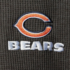 Chicago Bears Dunbrooke Logo Maverick Thermal Henley Long Sleeve T-Shirt Heathered Gray