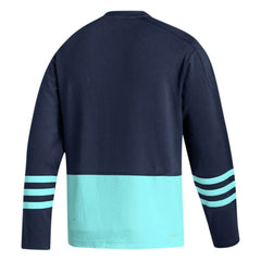 NHL Seattle Kraken adidas Logo AEROREADY Pullover Sweater - Deep Sea Blue