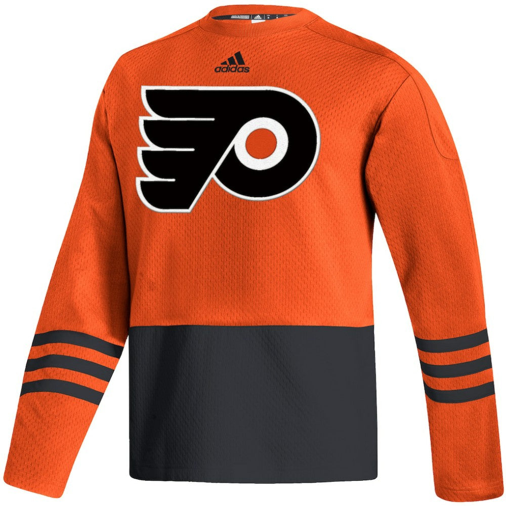 NHL Philadelphia Flyers adidas Logo AEROREADY Pullover Sweater - Orange