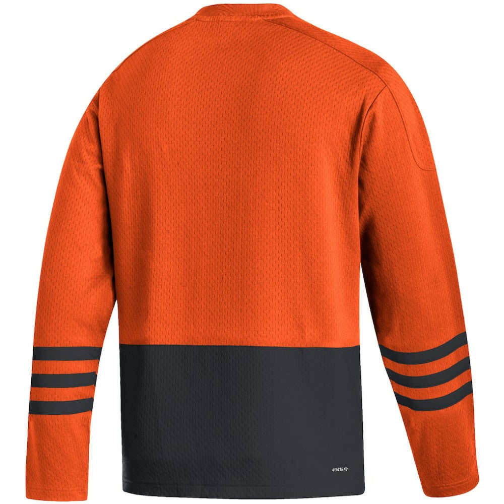 NHL Philadelphia Flyers adidas Logo AEROREADY Pullover Sweater - Orange