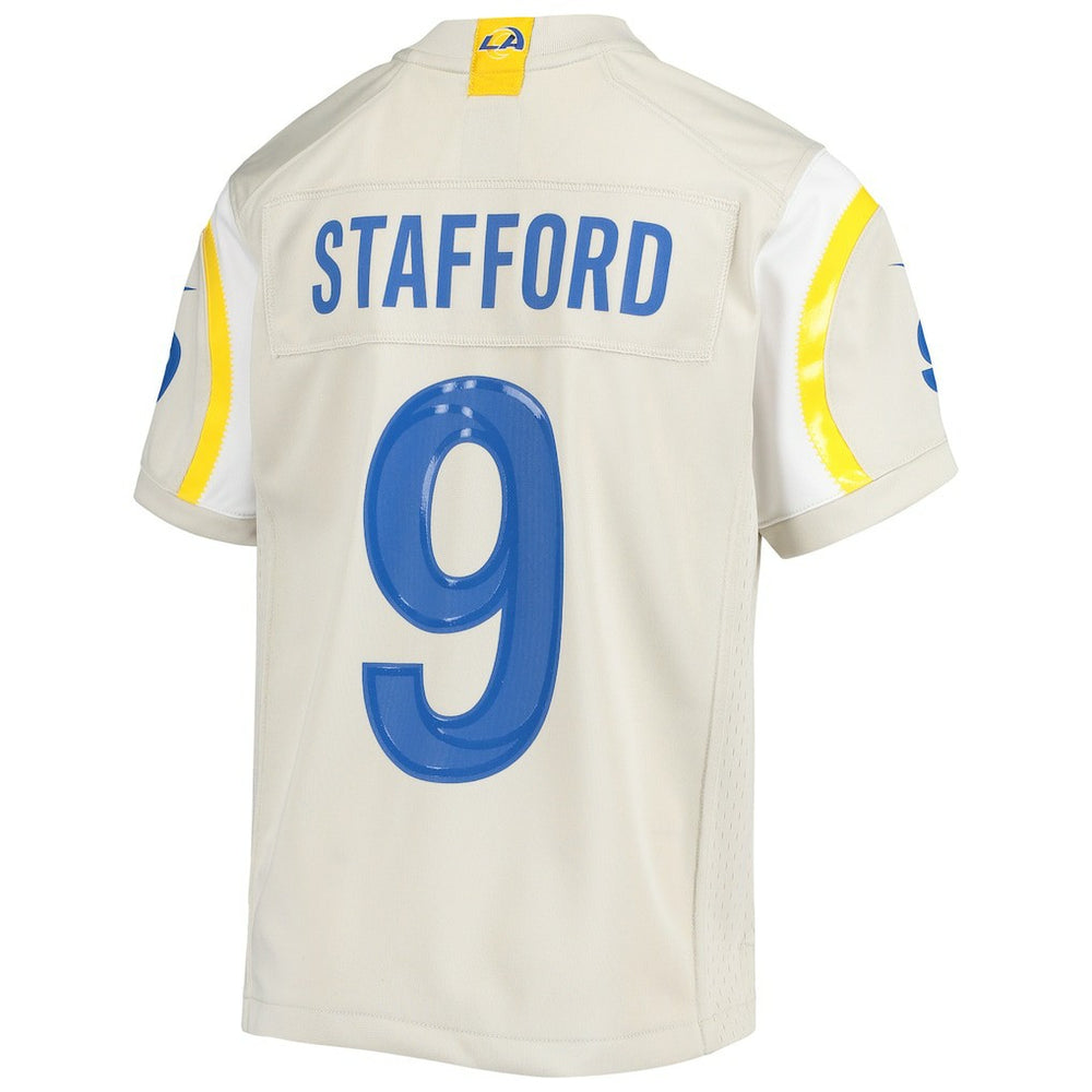 Matthew Stafford Los Angeles Rams Youth Game Jersey Cream