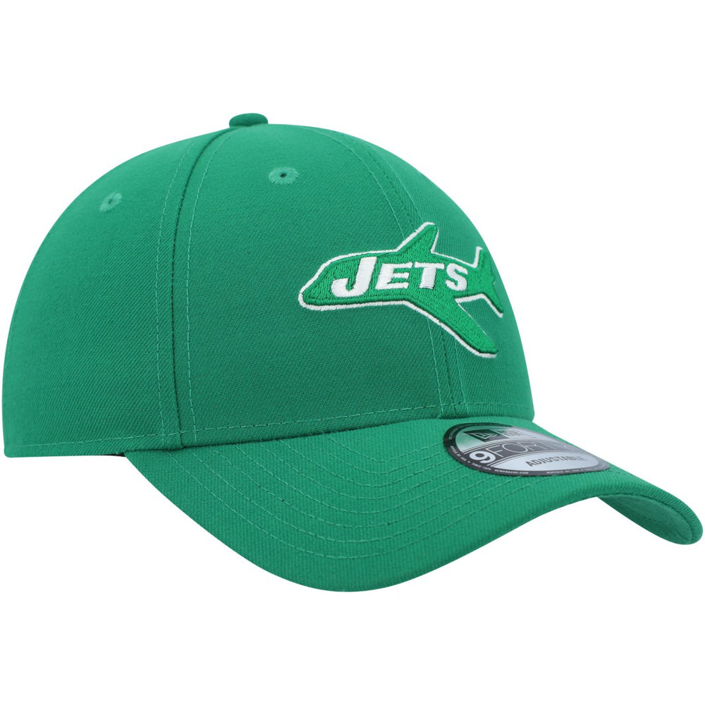 New York Jets New Era Plane The League 9FORTY Adjustable Hat Kelly Green