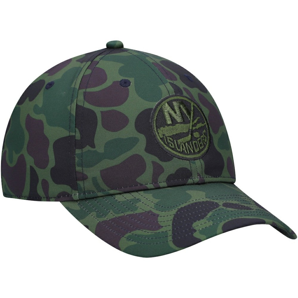 NHL New York Islanders adidas Locker Room Slouch Adjustable Hat - Camo