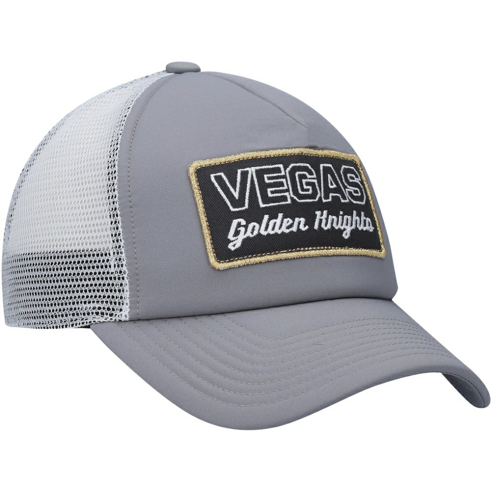 NHL Vegas Golden Knights adidas Locker Room Foam Trucker Snapback Hat - Gray/White