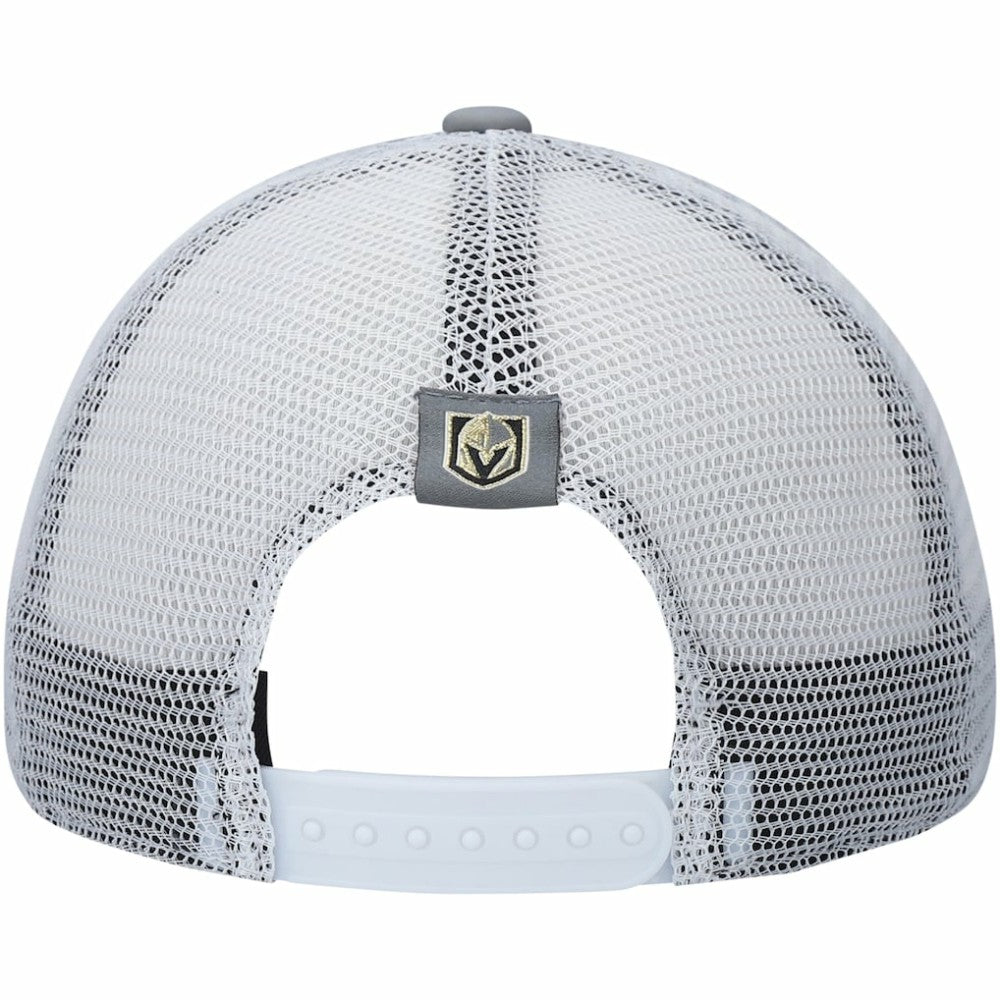 NHL Vegas Golden Knights adidas Locker Room Foam Trucker Snapback Hat - Gray/White
