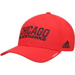 NHL Chicago Blackhawks adidas 2021 Locker Room AEROREADY Flex Hat - Red