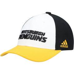 NHL Pittsburgh Penguins adidas Locker Room Adjustable Hat - White