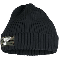 NHL St. Louis Blues adidas Military Appreciation Cuffed Knit Hat - Black