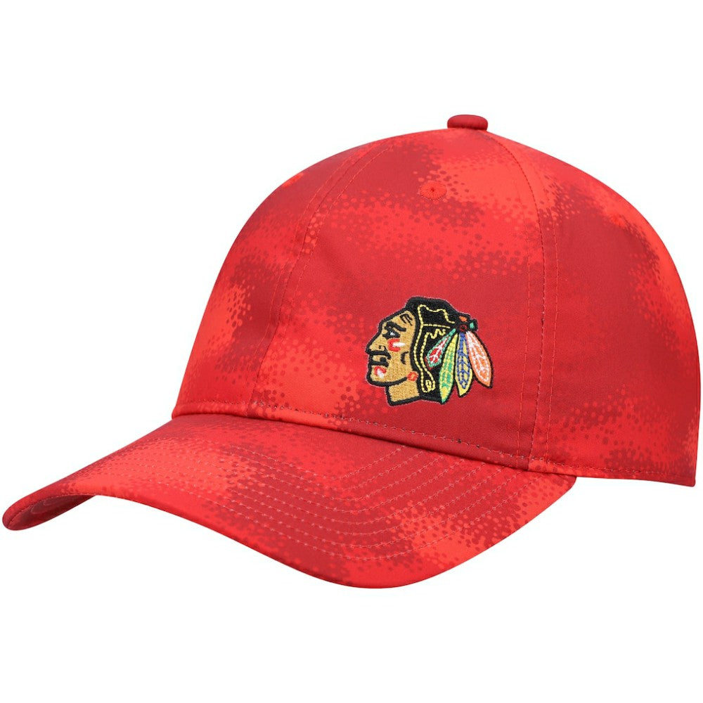 NHL Chicago Blackhawks adidas Women's Camo Slouch Adjustable Hat - Red