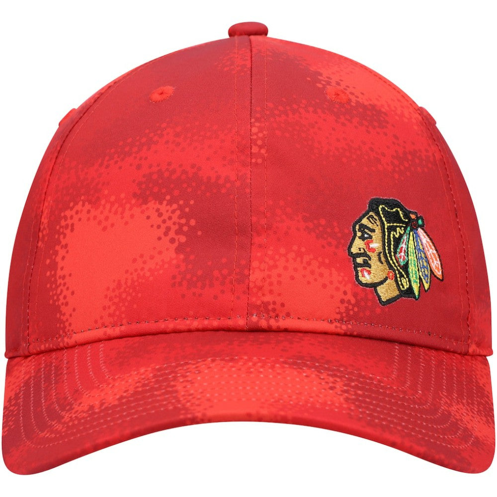 NHL Chicago Blackhawks adidas Women's Camo Slouch Adjustable Hat - Red