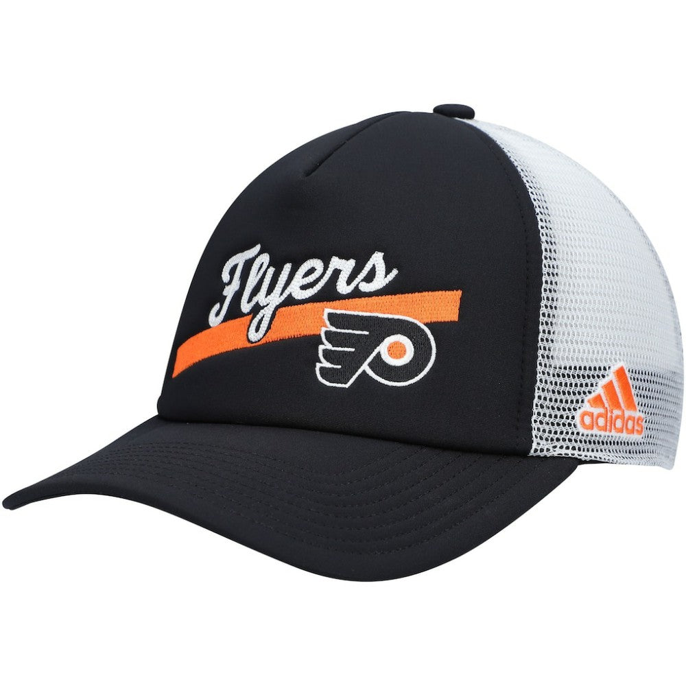 NHL Philadelphia Flyers adidas Women's Foam Trucker Snapback Hat - Black/White
