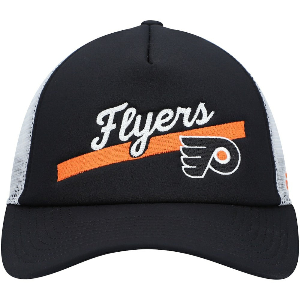 NHL Philadelphia Flyers adidas Women's Foam Trucker Snapback Hat - Black/White