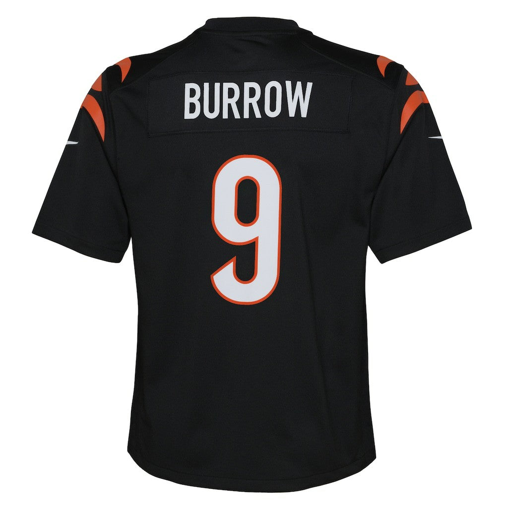 Joe Burrow Cincinnati Bengals Youth Game Jersey Black