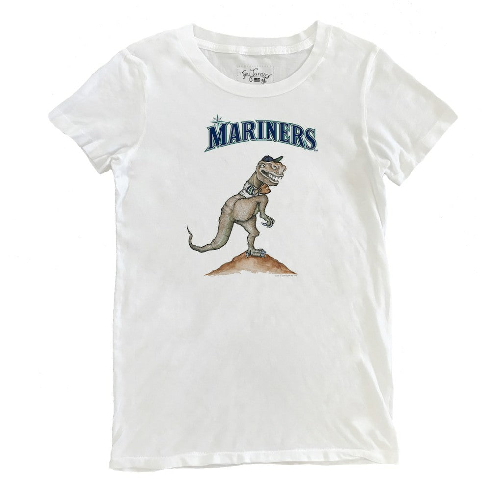 Seattle Mariners Tiny Turnip Women's TT Rex T-Shirt - White T-shirts