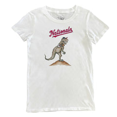 Washington Nationals Tiny Turnip Women's TT Rex T-Shirt - White T-shirts