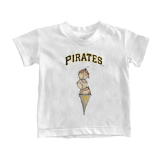 Pittsburgh Pirates Tiny Turnip Youth Triple Scoop T-Shirt - White T-shirts