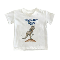 Tampa Bay Rays Tiny Turnip Youth TT Rex T-Shirt - White T-shirts