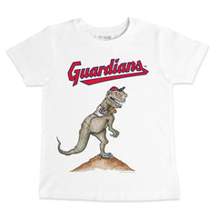 Cleveland Guardians Tiny Turnip Youth TT Rex T-Shirt - White T-shirts