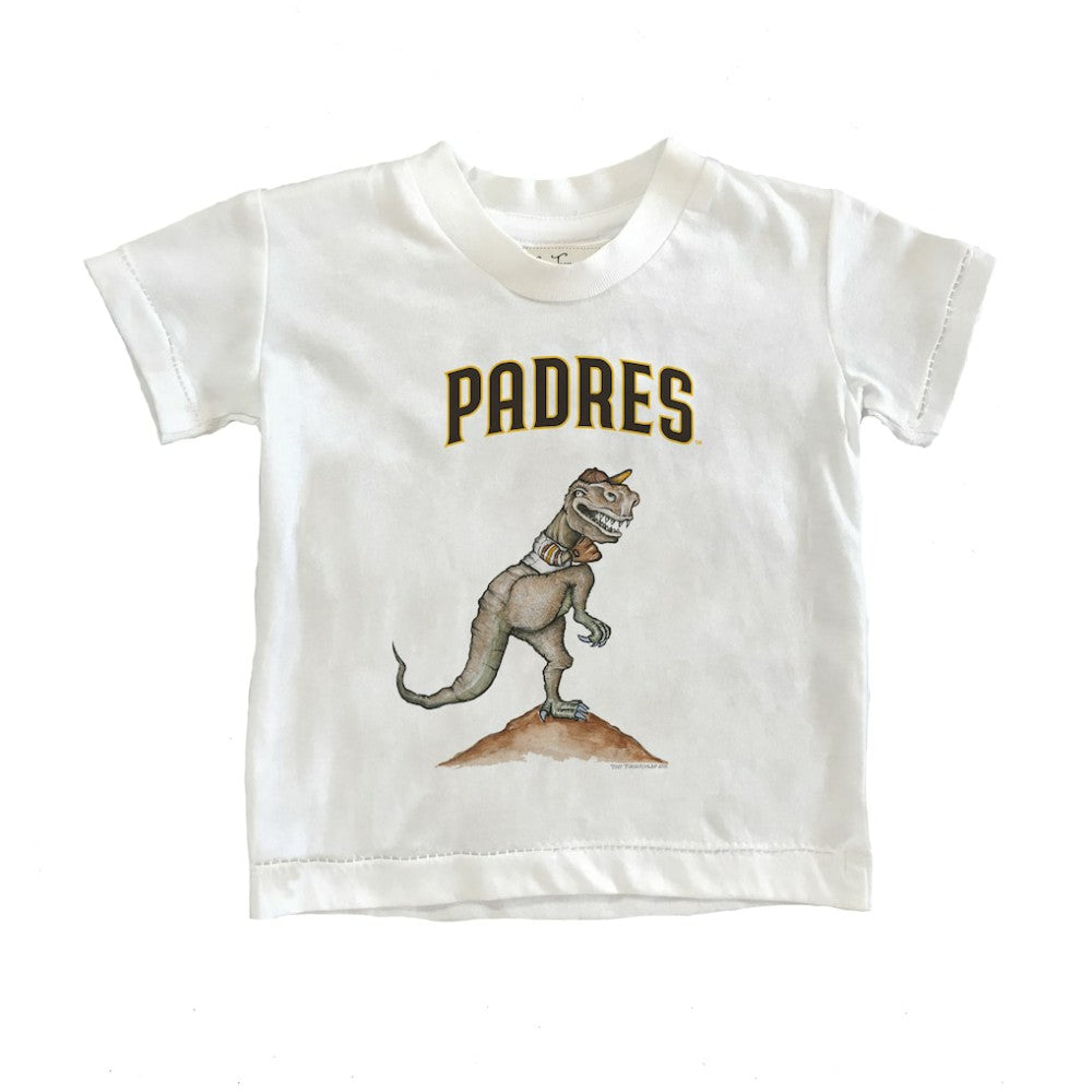 San Diego Padres Tiny Turnip Youth TT Rex T-Shirt - White T-shirts