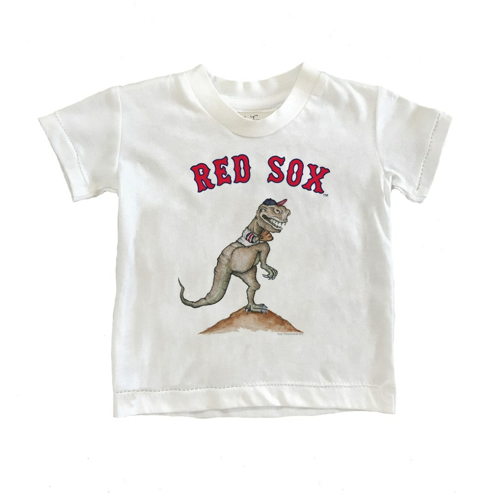Boston Red Sox Tiny Turnip Youth TT Rex T-Shirt - White T-shirts