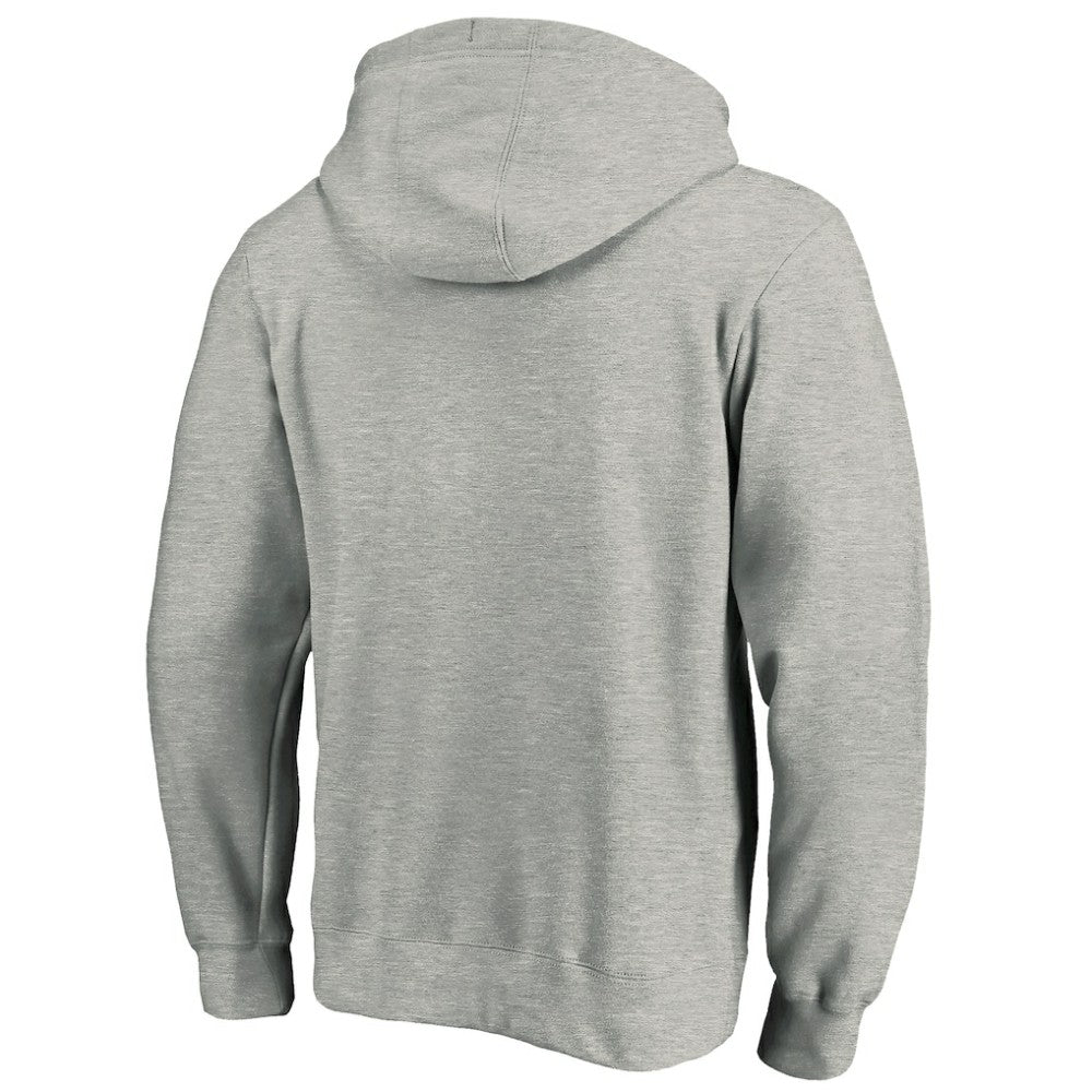 NHL Toronto Maple Leafs Primary Team Logo Fleece Fitted Pullover Hoodie - Heather Gray