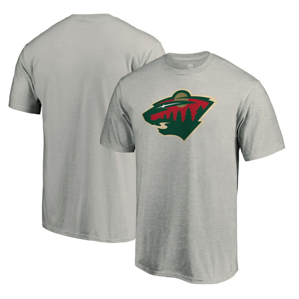 NHL Minnesota Wild Primary Logo T-Shirt - Heather Gray