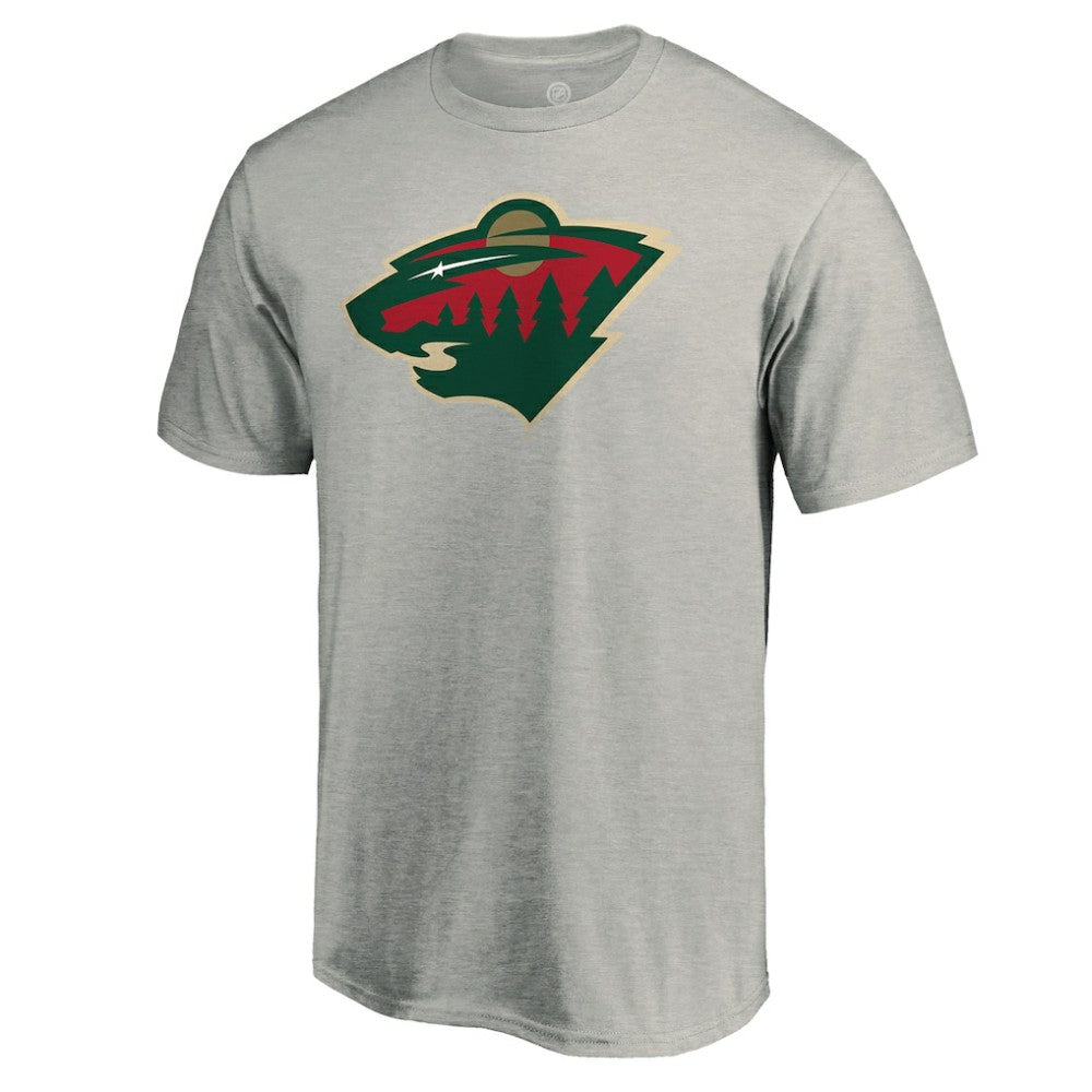 NHL Minnesota Wild Primary Logo T-Shirt - Heather Gray