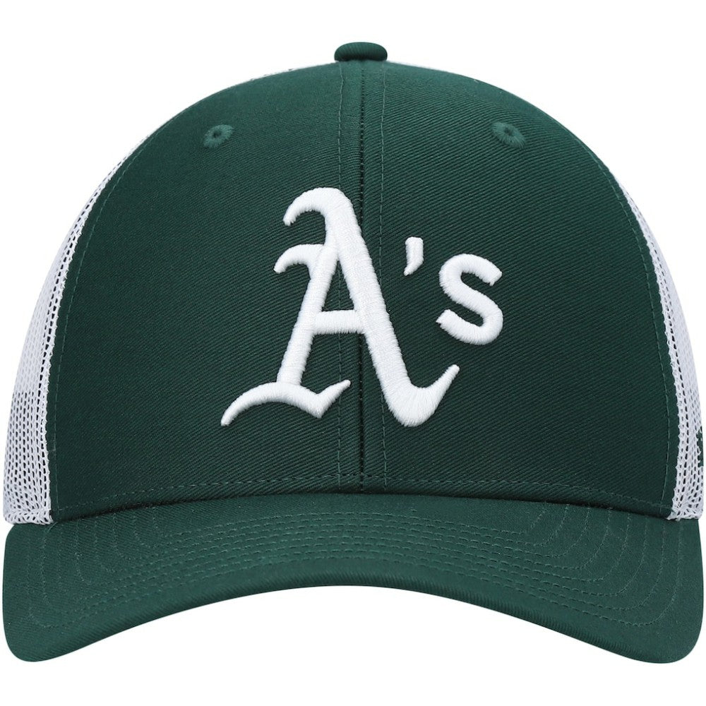Athletics '47 Primary Logo Trucker Snapback Hat - Green/White Hats