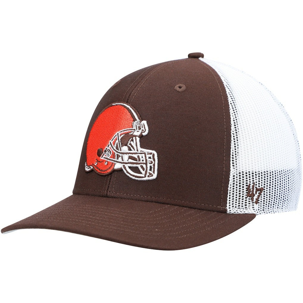 Cleveland Browns '47 Trucker Snapback Hat Brown/White