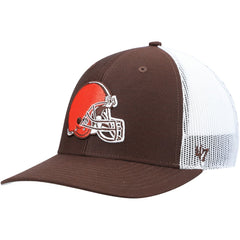 Cleveland Browns '47 Trucker Snapback Hat Brown/White