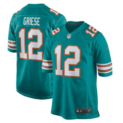 Bob Griese Miami Dolphins Retired Player Jersey Aqua