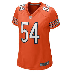Brian Urlacher Chicago Bears Women's Retired Player Jersey Orange