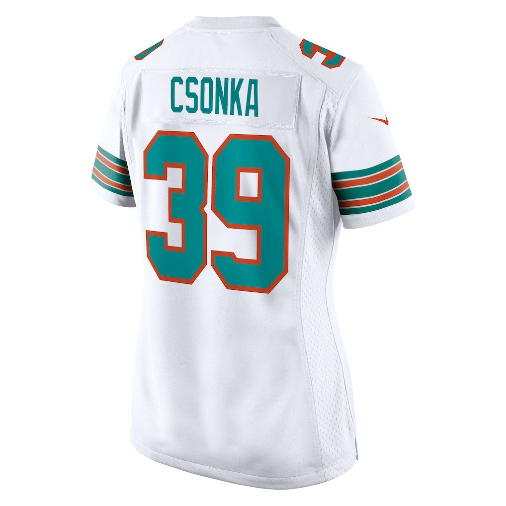 Larry Csonka Miami Dolphins Women's Retired Player Jersey White