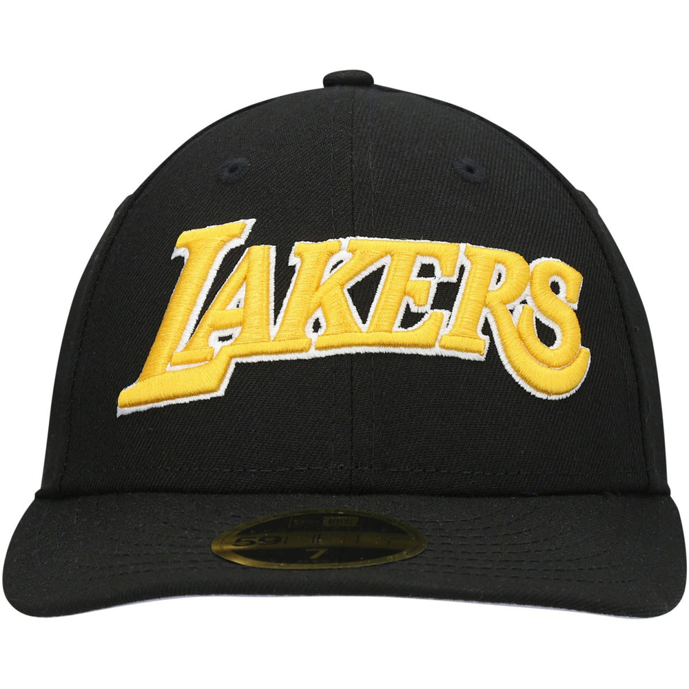 Los Angeles Lakers Team Low Profile 59FIFTY Fitted Hat Black