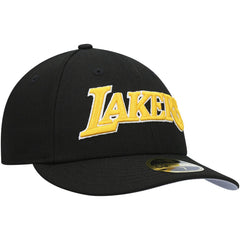 Los Angeles Lakers Team Low Profile 59FIFTY Fitted Hat Black