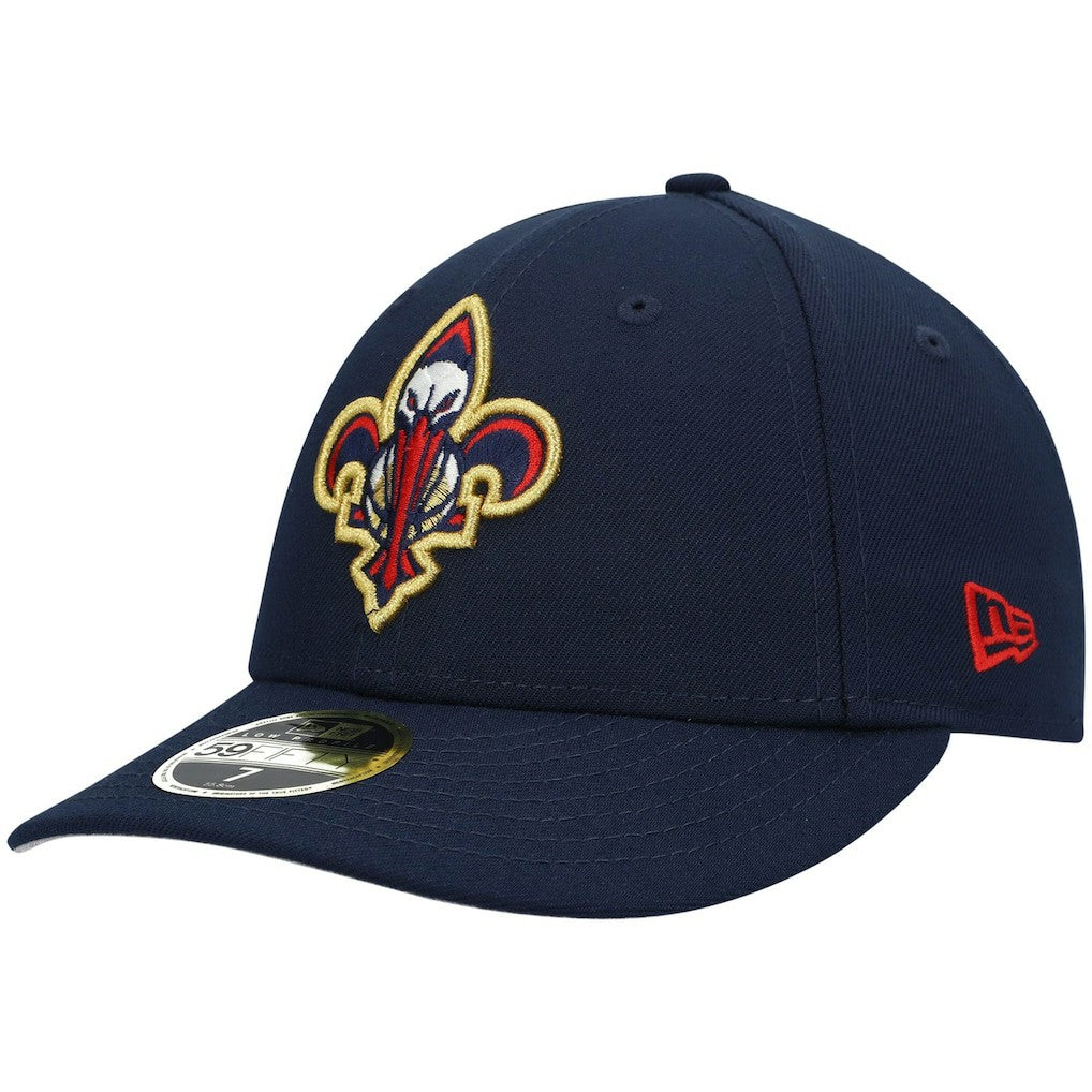 New Orleans Pelicans Team Logo Low Profile 59FIFTY Fitted Hat Navy