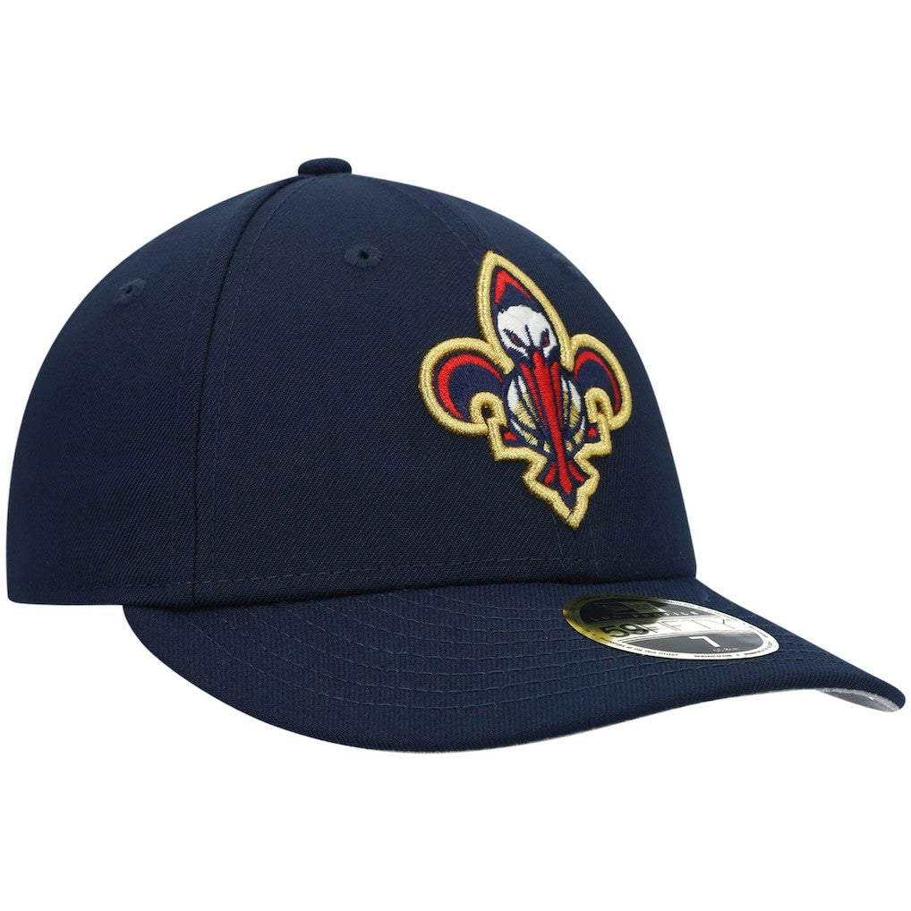 New Orleans Pelicans Team Logo Low Profile 59FIFTY Fitted Hat Navy