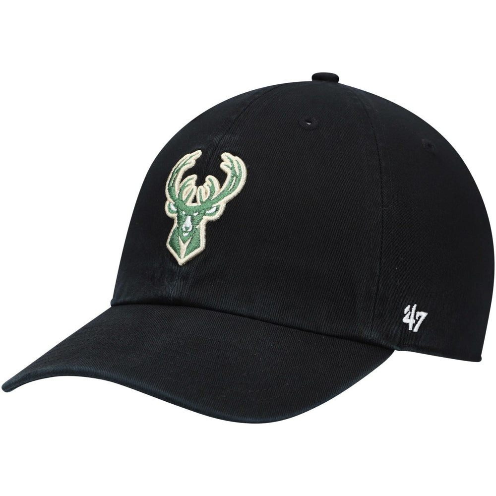 Milwaukee Bucks '47 Core Logo Clean Up Adjustable Hat Black